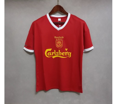 Liverpool 00/01 Home Red Soccer Jersey